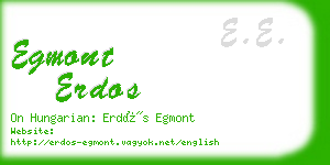egmont erdos business card